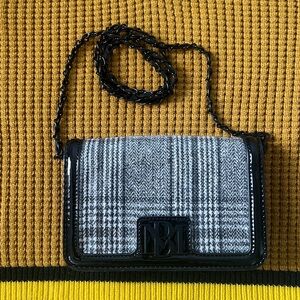 Badgley Mischka Sequined Black Crossbody Bag Black